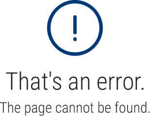 The page cannot be found